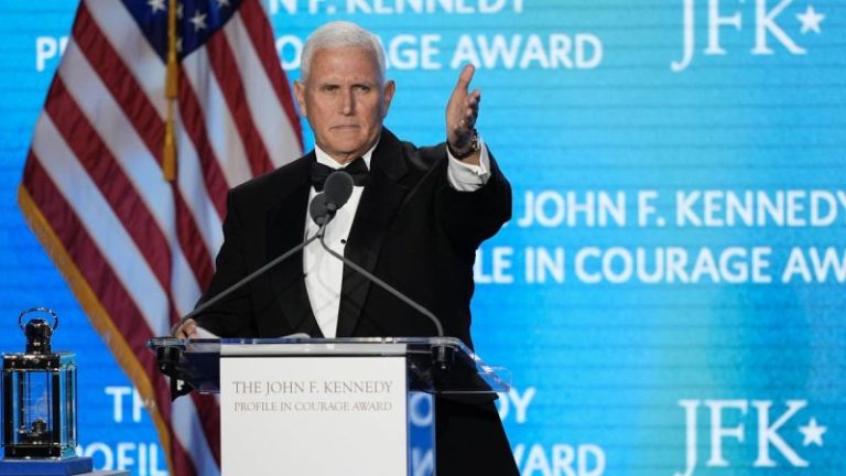 Former Vice President Mike Pence honored by Kennedy family in receiving the JFK ‘Profile in Courage Award’