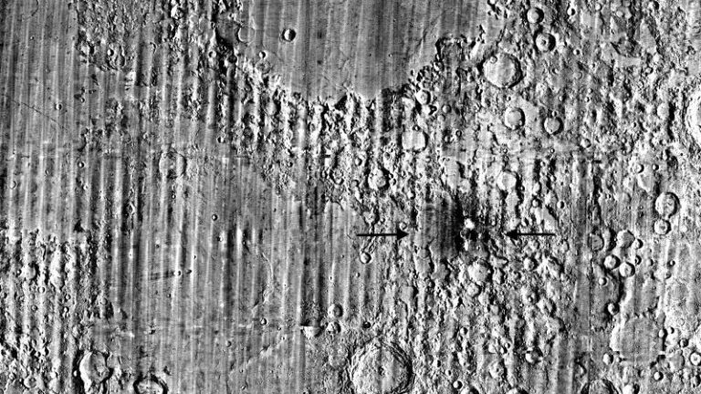 Lunar orbiter spots ‘once-in-a-lifetime’ new crater on the moon